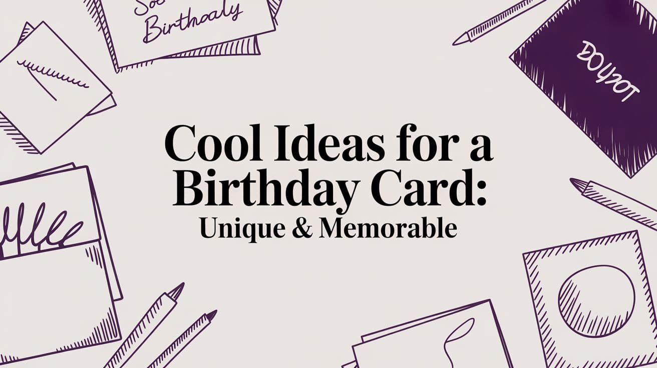 Cool Ideas for a Birthday Card: Unique & Memorable