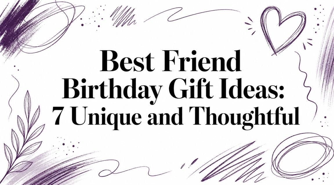 Best Friend Birthday Gift Ideas: 7 Unique and Thoughtful
