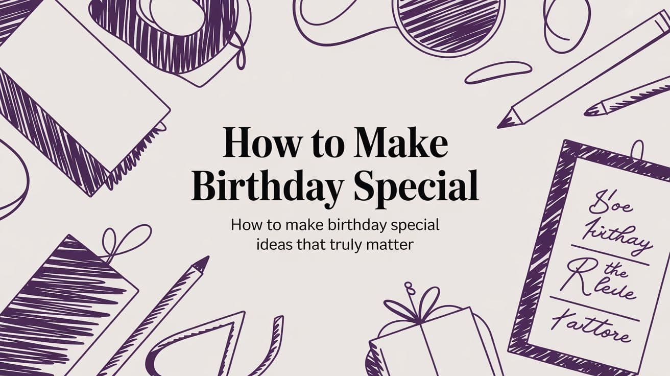 How to Make a Birthday Special: Ideas That Truly Matter