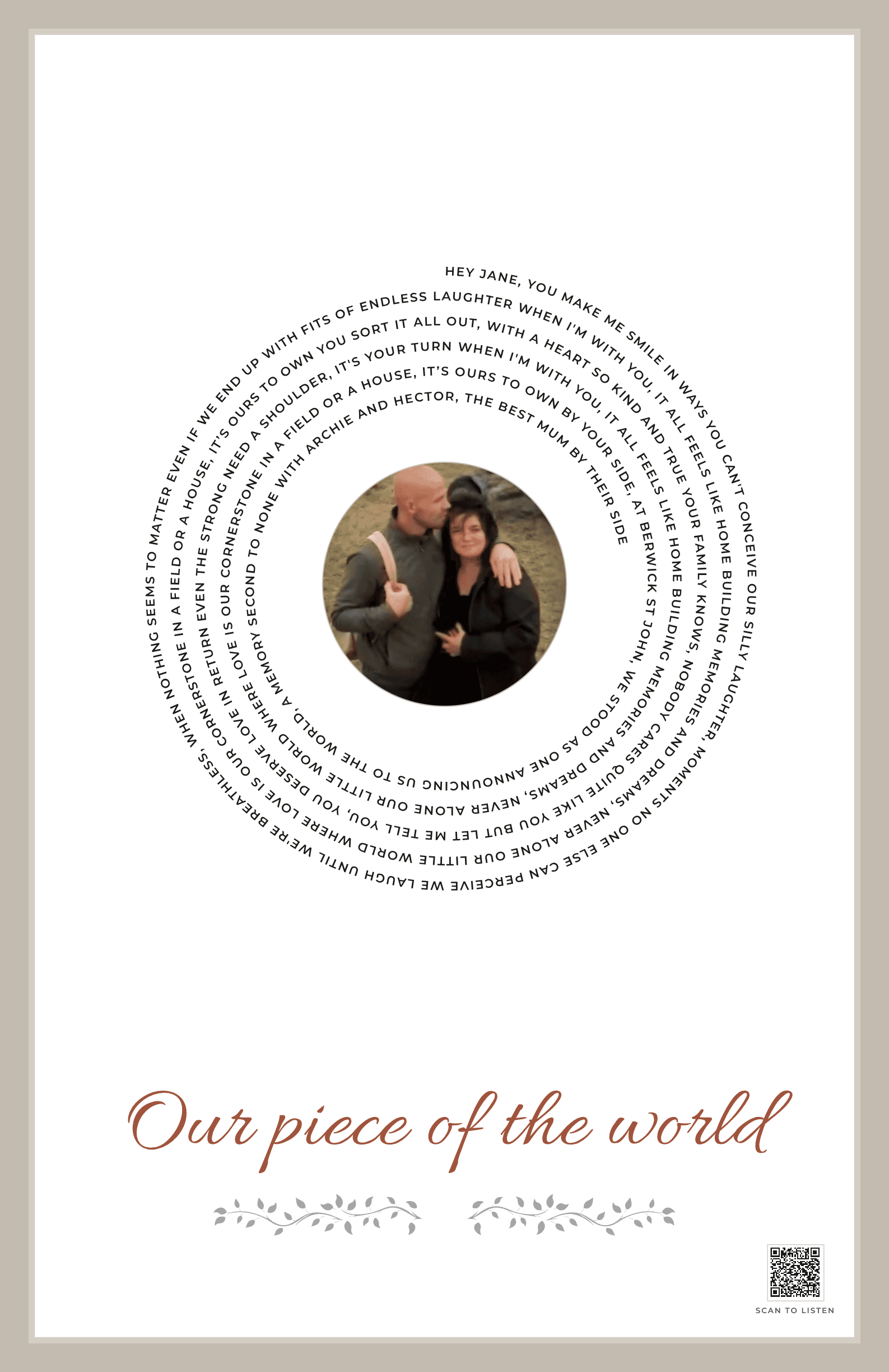 Our Piece of the World