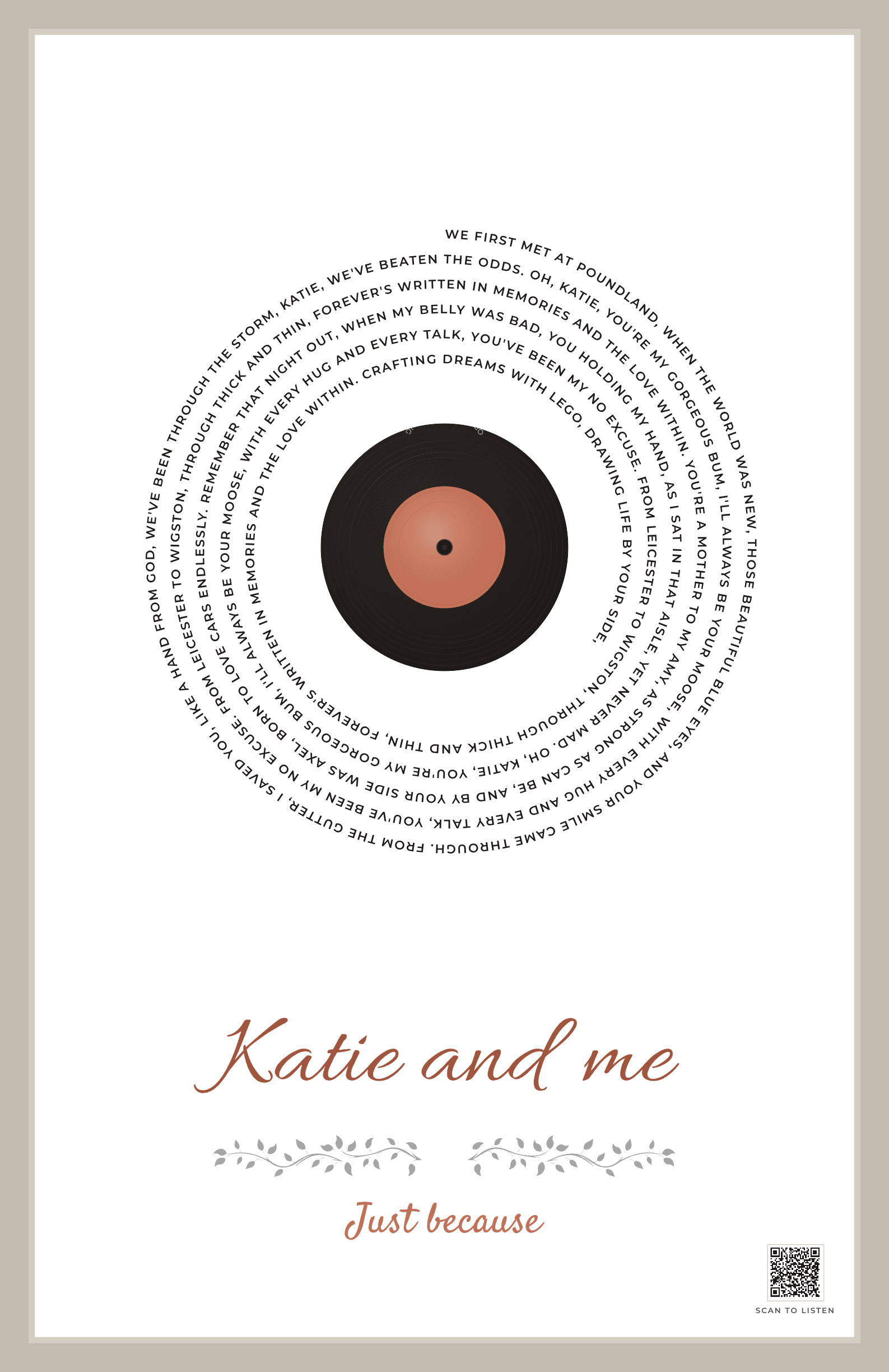 You're My Gorgeous Bum, Katie