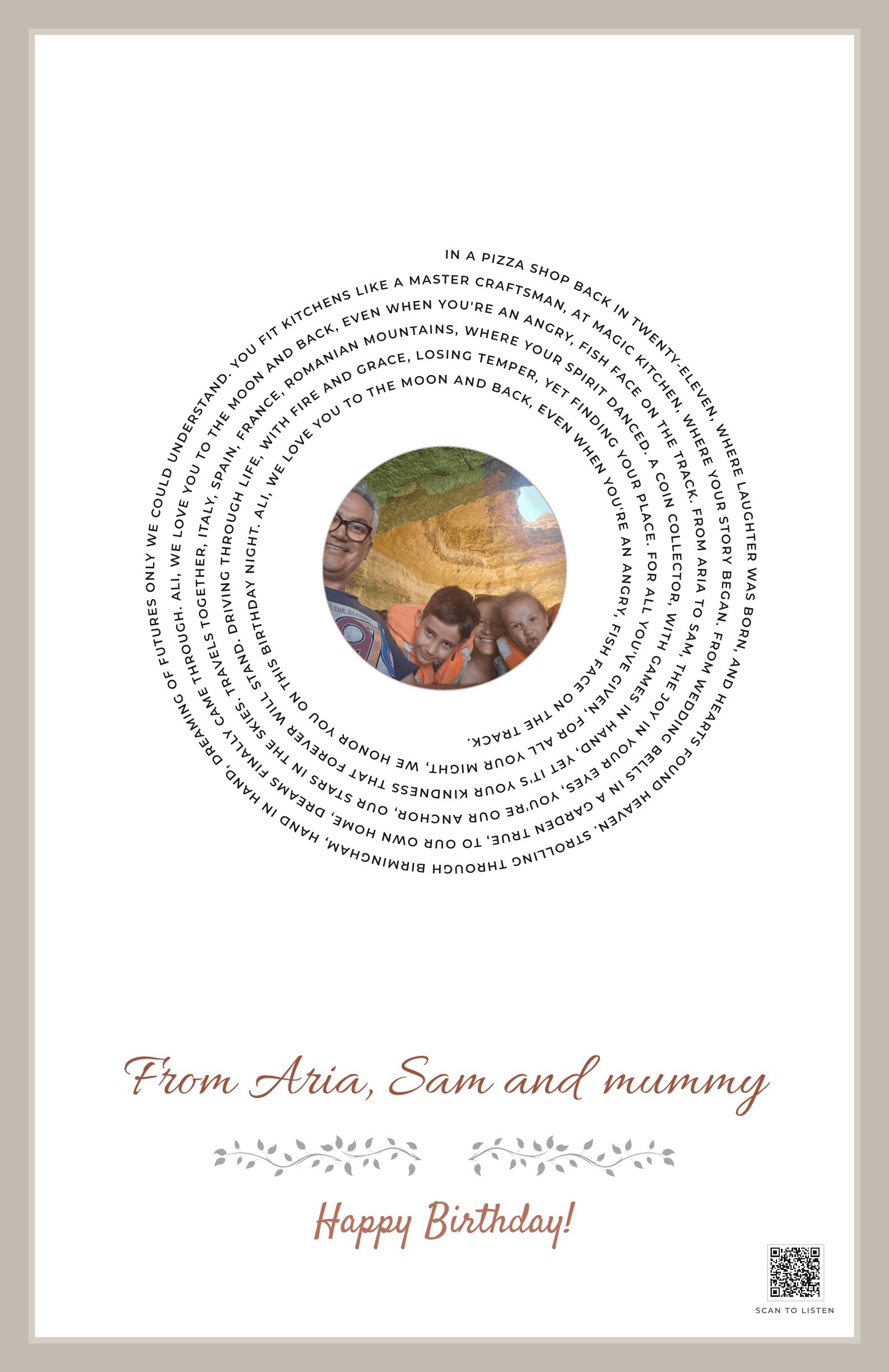 To the Moon and Back, Ali